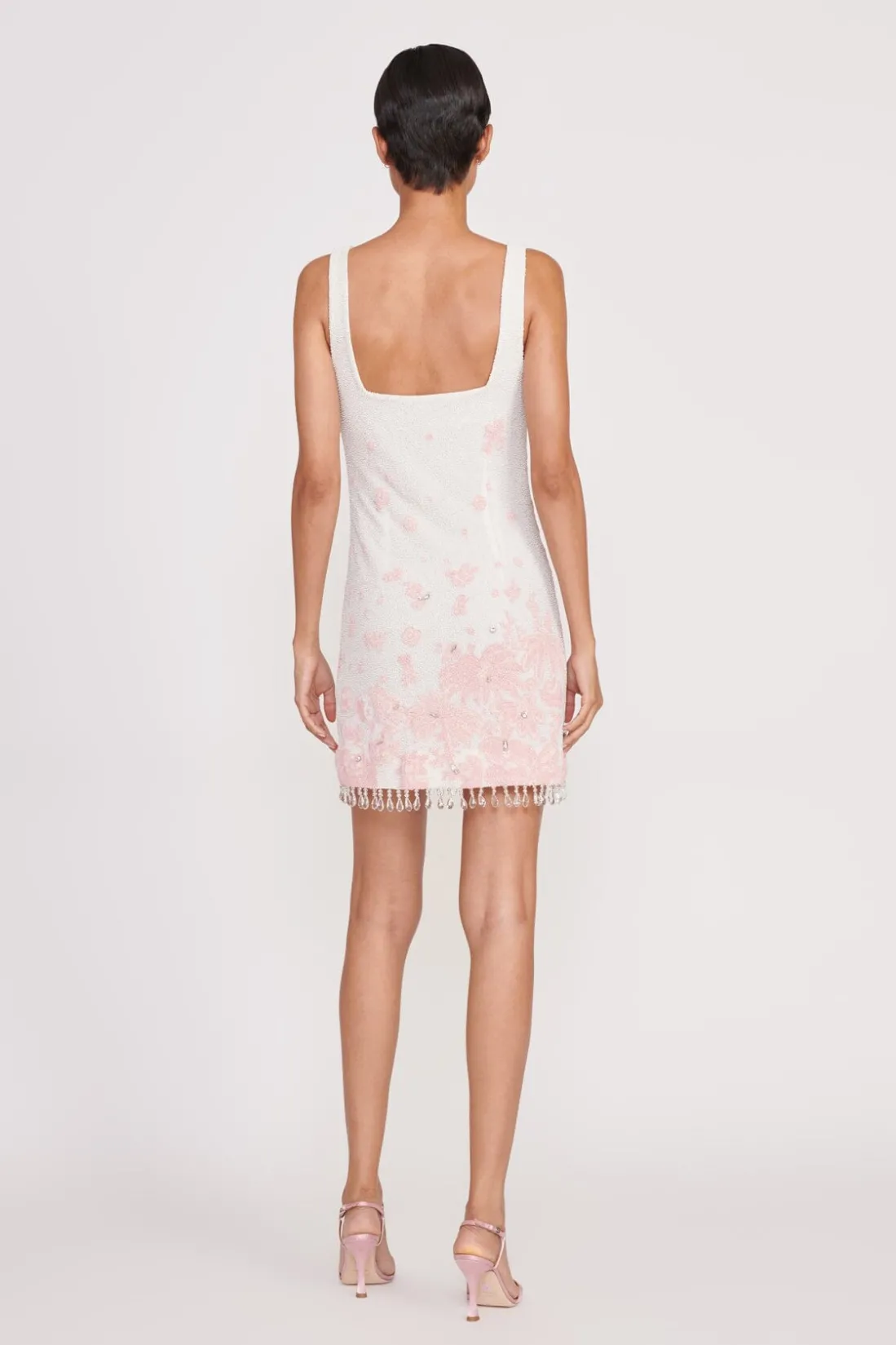 STAUD LE SABLE DRESS IVORY CHERRY BLOSSOM TOILE IVORYCHERRYBLOSSOMTOILE