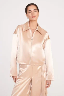 STAUD LENNOX JACKET BEIGE Clearance
