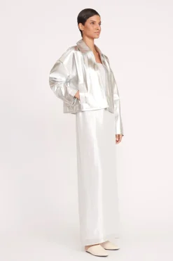 STAUD LENNOX JACKET   SILVER New