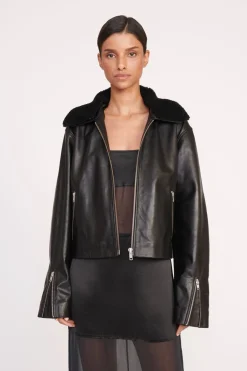 STAUD LENORA JACKET   BLACK Hot