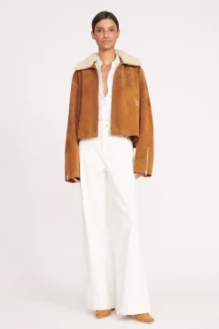 STAUD LENORA JACKET   TAN Best