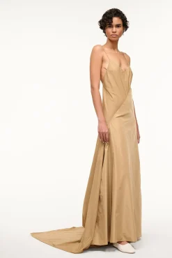 STAUD LEONARDO DRESS   FAWN Hot
