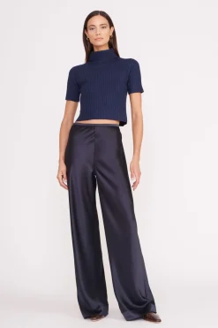 STAUD LILOU SWEATER   NAVY Best