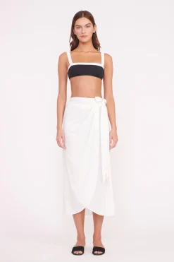 STAUD LIV BIKINI TOP  BLACK WHITE BLACKWHITE Online