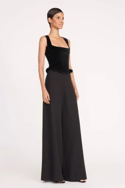 STAUD LORELAI TOP   BLACK Clearance