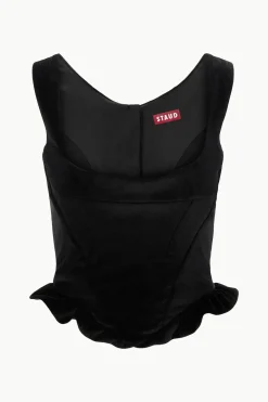 STAUD LORELAI TOP   BLACK Clearance