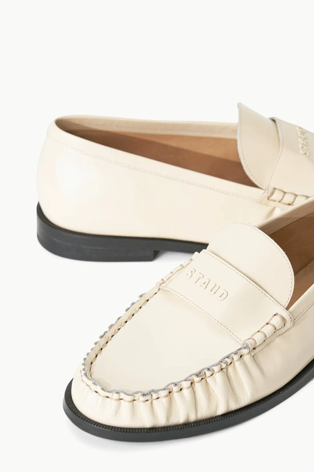 STAUD LOULOU LOAFER CREAM Best