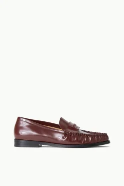 STAUD LOULOU LOAFER MAHOGANY Sale