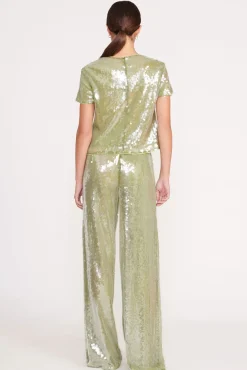 STAUD LUKE PANT GARDEN MOSS SEQUINS GARDENMOSSSEQUINS Outlet