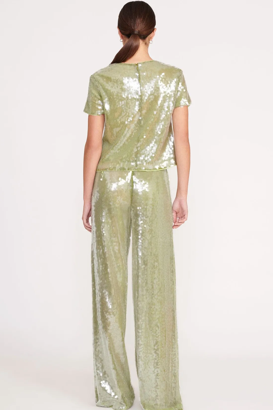 STAUD LUKE PANT GARDEN MOSS SEQUINS GARDENMOSSSEQUINS Outlet