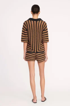 STAUD MABEL TOP BLACK TAN SEASHORE STRIPE BLACKTANSEASHORESTRIPE Hot