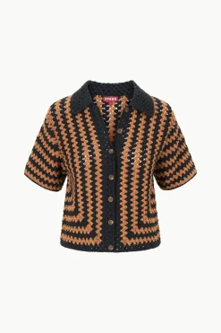 STAUD MABEL TOP BLACK TAN SEASHORE STRIPE BLACKTANSEASHORESTRIPE Hot