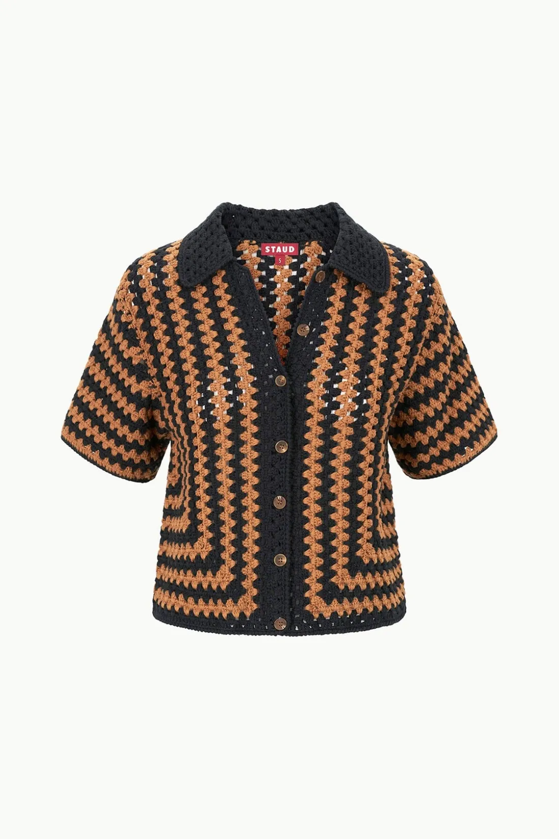 STAUD MABEL TOP BLACK TAN SEASHORE STRIPE BLACKTANSEASHORESTRIPE Hot