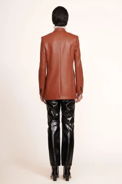 STAUD MADDEN BLAZER  WHISKEY VEGAN LEATHER WHISKEYVEGANLEATHER Hot