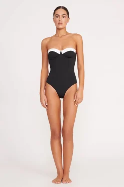STAUD MAEVE ONE PIECE  BLACK WHITE BLACKWHITE Best