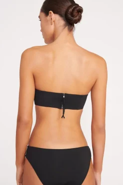 STAUD MALA BIKINI TOP BLACK New