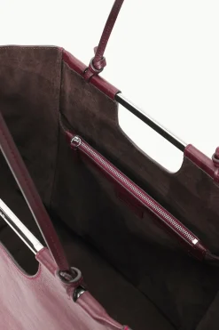 STAUD MAR TOTE   RAISIN Hot