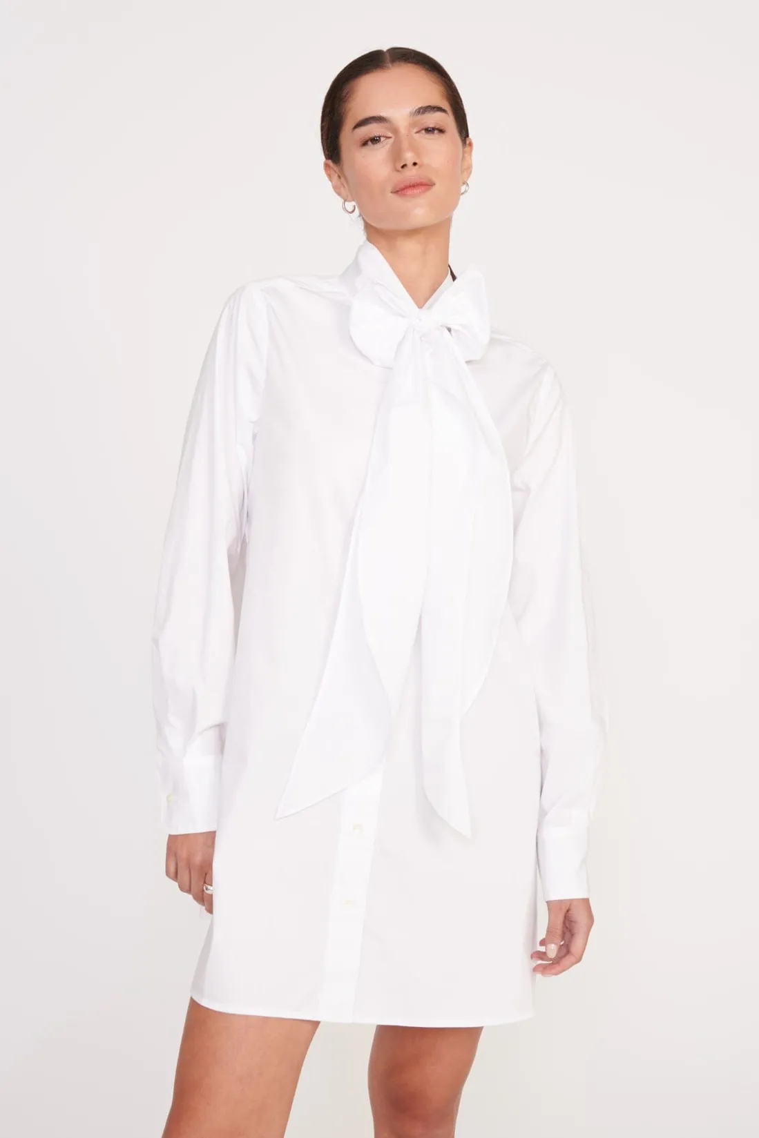 STAUD MARYN DRESS WHITE Clearance