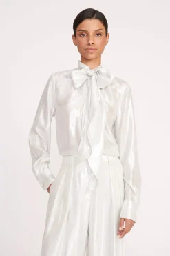 STAUD MARYN TOP   SILVER New