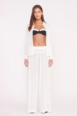 STAUD MARZA COVERUP PANT   WHITE Hot