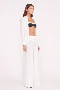 STAUD MARZA COVERUP PANT   WHITE Hot