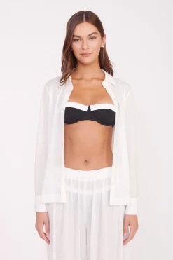 STAUD MARZA COVERUP PANT   WHITE Hot