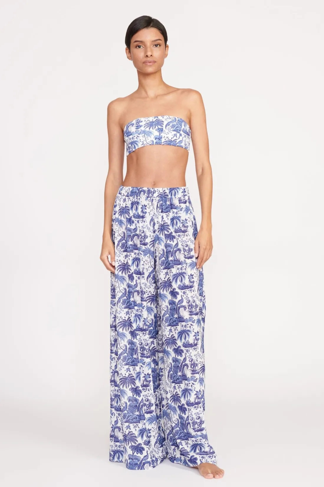 STAUD MARZA PANT BLUE TOILE BLUETOILE Discount