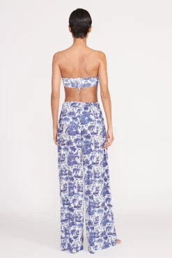 STAUD MARZA PANT BLUE TOILE BLUETOILE Discount