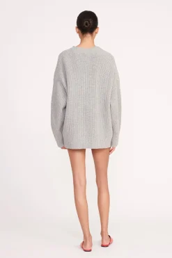 STAUD MATILDA CARDIGAN  HEATHER GREY HEATHERGREY Discount