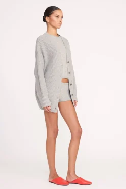 STAUD MATILDA CARDIGAN HEATHER GREY HEATHERGREY Discount