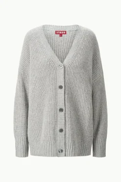 STAUD MATILDA CARDIGAN HEATHER GREY HEATHERGREY Discount