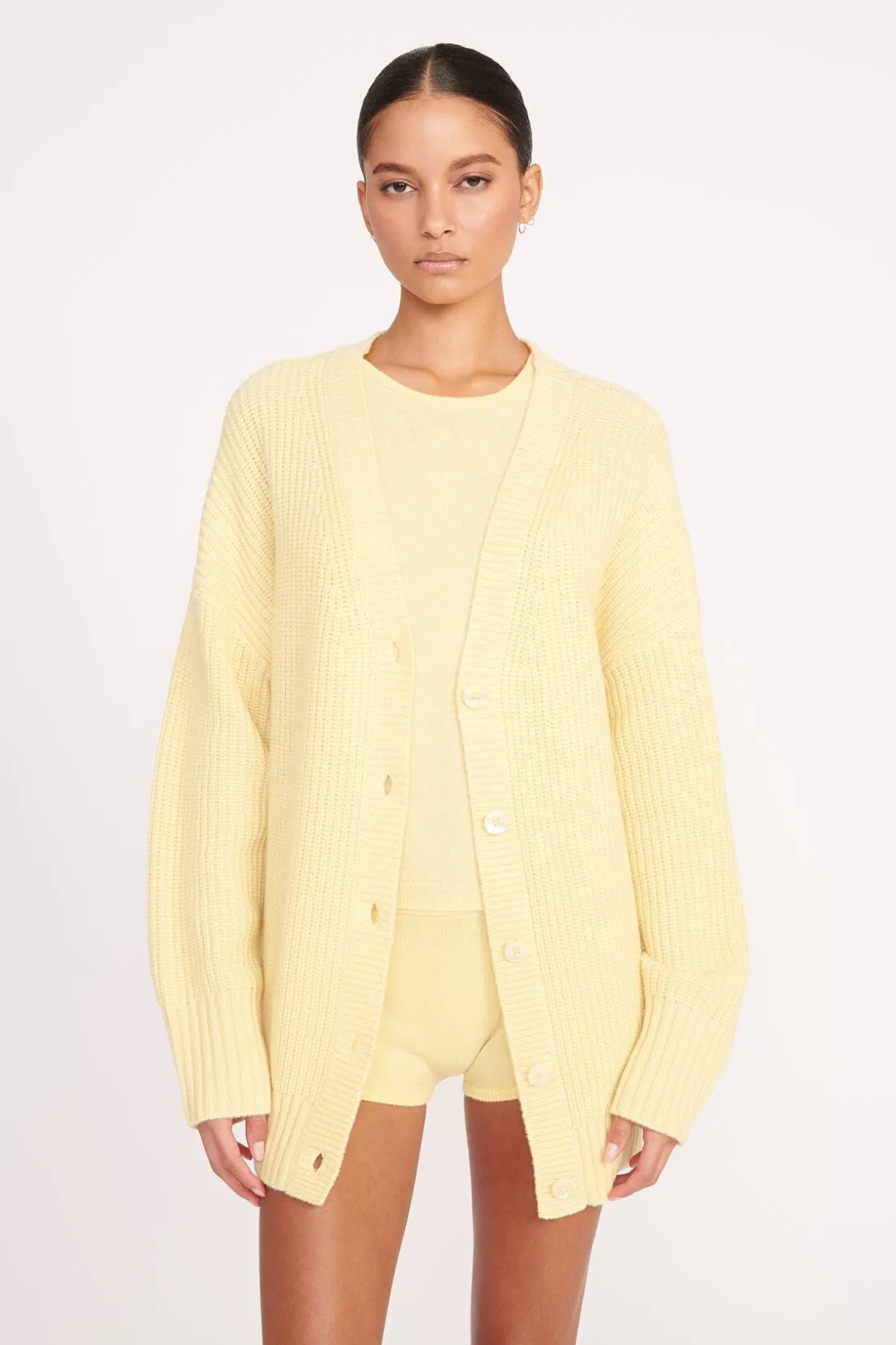 STAUD MATILDA CARDIGAN LEMON DROP LEMONDROP Hot