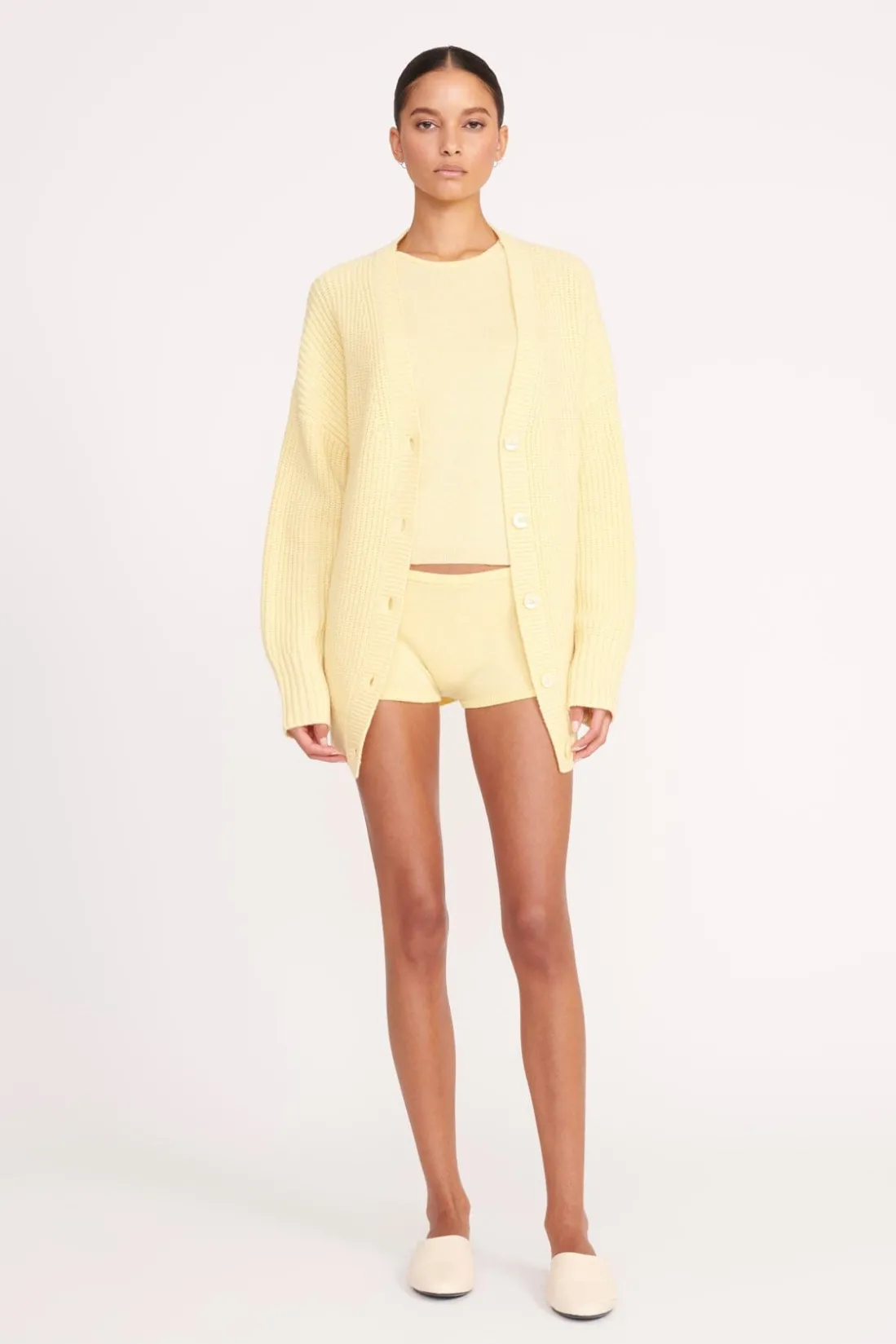STAUD MATILDA CARDIGAN LEMON DROP LEMONDROP Hot
