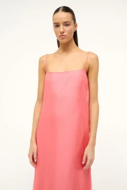 STAUD MAXI DELFINA DRESS   FLAMINGO Outlet