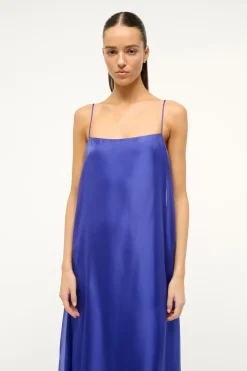 STAUD MAXI DELFINA DRESS VIOLET