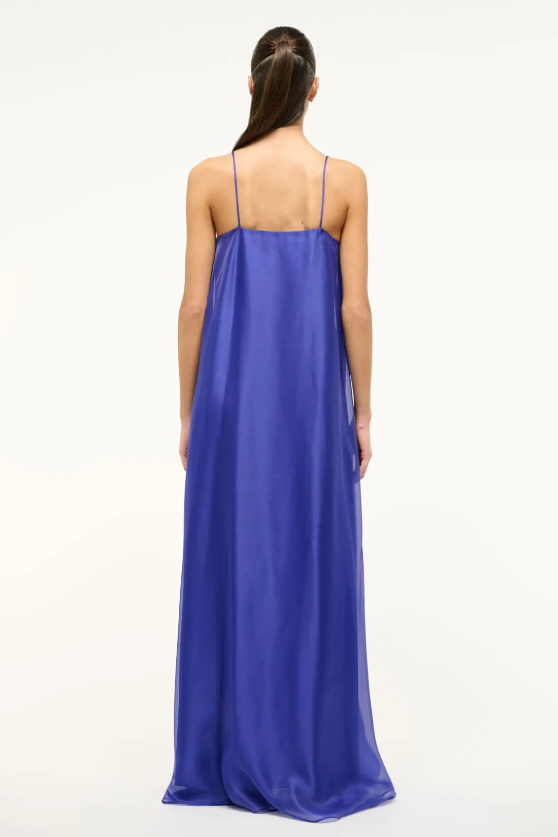 STAUD MAXI DELFINA DRESS VIOLET