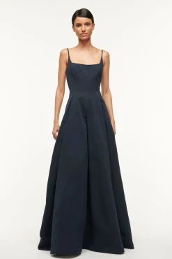 STAUD MAXI JOLI DRESS   NAVY Sale