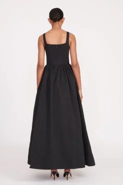 STAUD MAXI LANDSCAPE DRESS BLACK Outlet