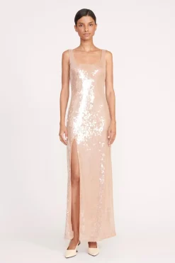STAUD MAXI LE SABLE DRESS BEIGE Sale
