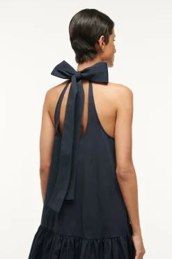 STAUD MAXI MARLOWE DRESS   NAVY Discount