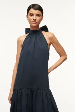STAUD MAXI MARLOWE DRESS   NAVY Discount