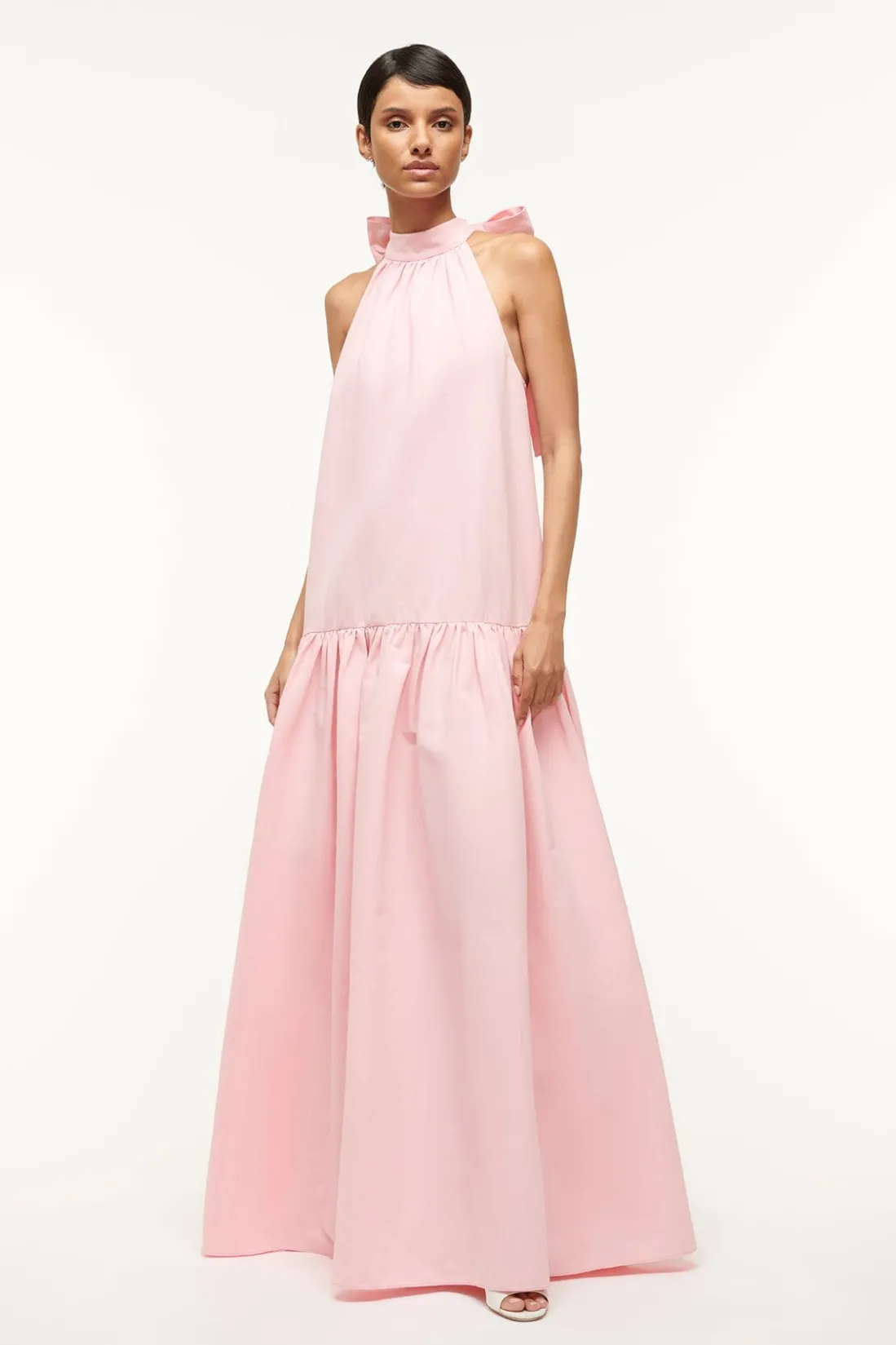STAUD MAXI MARLOWE DRESS PEARL PINK PEARLPINK New
