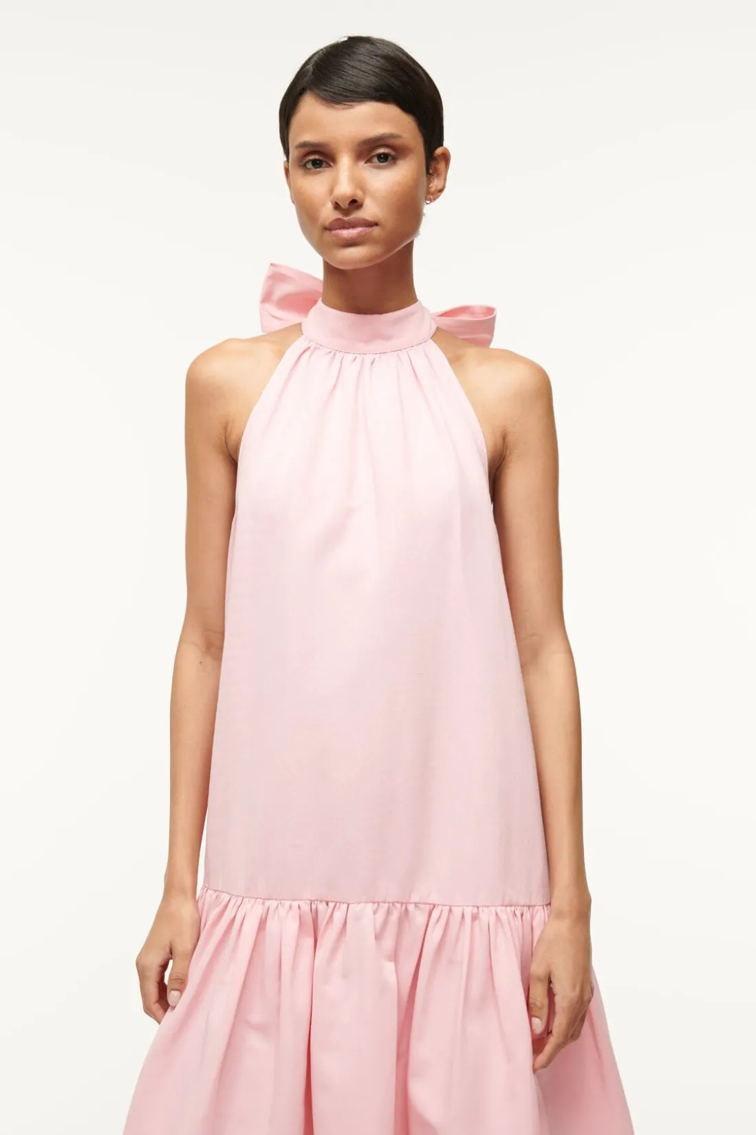 STAUD MAXI MARLOWE DRESS PEARL PINK PEARLPINK New