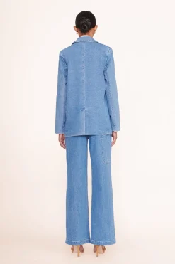 STAUD MAXWELL BLAZER  MEDIUM WASH MEDIUMWASH Hot