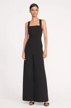 STAUD MEKAYLA JUMPSUIT   BLACK Sale