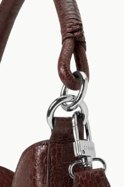 STAUD MEL BAG MAHOGANY SNAKE EMBOSSED MAHOGANYSNAKEEMBOSSED Discount