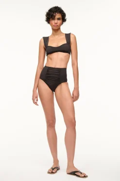 STAUD MELROSE BIKINI TOP   BLACK Discount