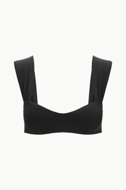 STAUD MELROSE BIKINI TOP   BLACK Discount
