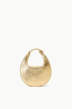 STAUD MICRO MOON BAG   GOLD Clearance