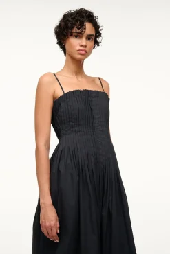 STAUD MIDI BELLA DRESS BLACK Hot